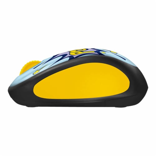 Logitech® POW! Limited Edition Wireless Mouse - Blue/Yellow Perspective: left