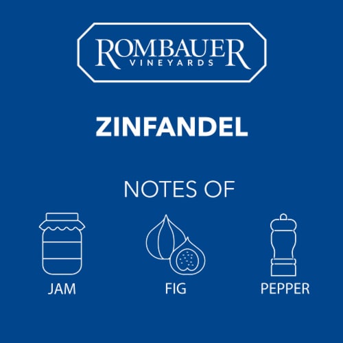 Rombauer Vineyards Zinfandel California Red Wine Perspective: left