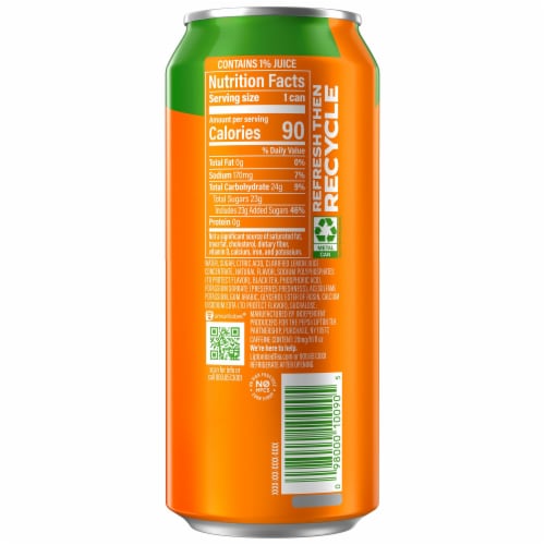 Lipton Fusions Lemonade Iced Tea Mango Lemonade Perspective: left