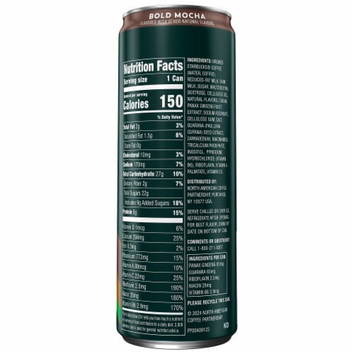 Starbucks® Tripleshot® Energy Bold Mocha Iced Coffee Can Perspective: left