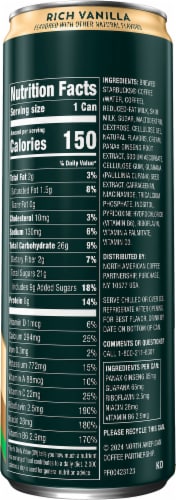 Starbucks® Tripleshot® Energy Rich Vanilla Iced Coffee Can Perspective: left