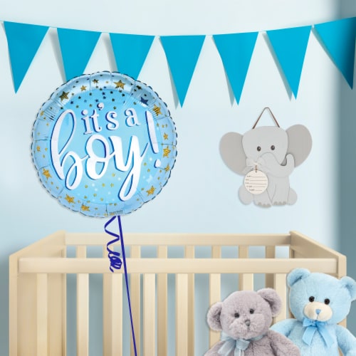IT'S A BOY! Helium Filled Balloon Perspective: left