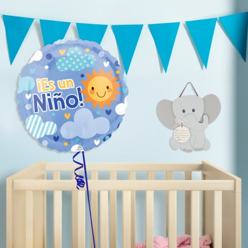 ES UN NIÑO! Helium Filled Balloon Perspective: left