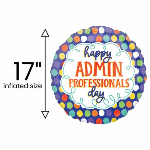 Happy Admin Professionals Day  Helium Filled Balloon Perspective: left