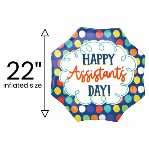 Happy Admin Professionals Day Oversized Helium Filled Balloon Perspective: left