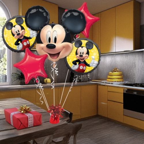 Mickey Mouse Helium Filled Balloon Bouquet Perspective: left