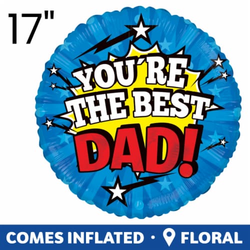 You're the Best Dad Helium Filled Balloon Perspective: left