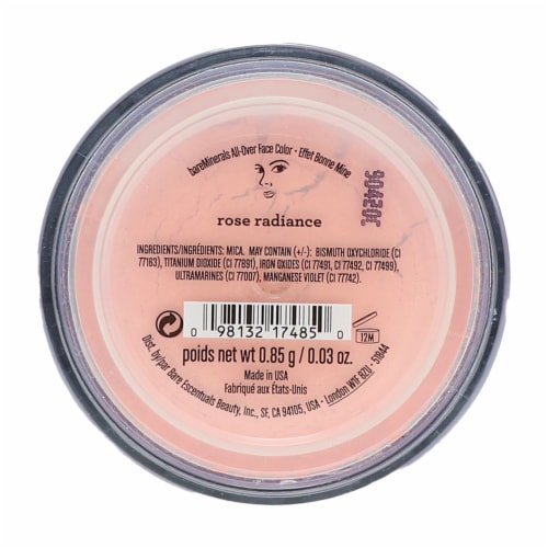 BareMinerals Rose Radiance All Over Face Color Perspective: left
