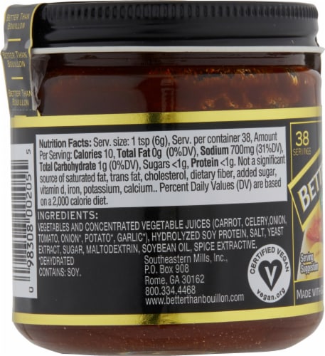 Better Than Bouillon® Premium Seasoned Vegetable Base Perspective: left
