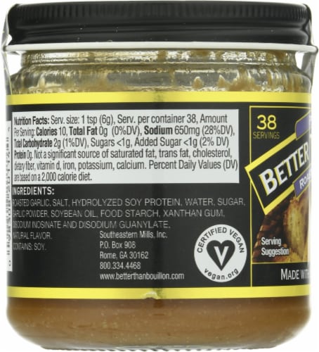 Better Than Bouillon® Roasted Garlic Base Perspective: left