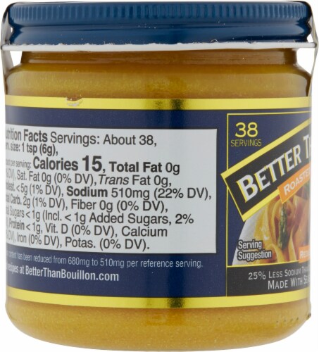Better Than Bouillon™ Reduced Sodium Roasted Chicken Base Perspective: left