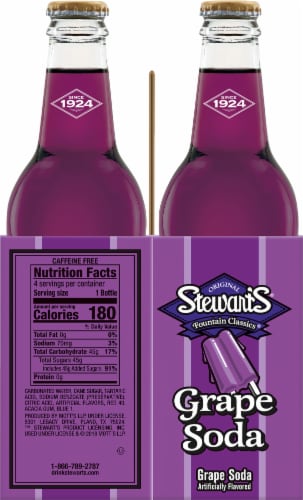 Stewart's Grape Soda Perspective: left