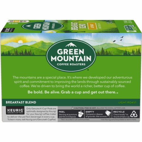 Green Mountain Coffee Roasters® Breakfast Blend Light Roast K-Cup® Coffee Pods Perspective: left