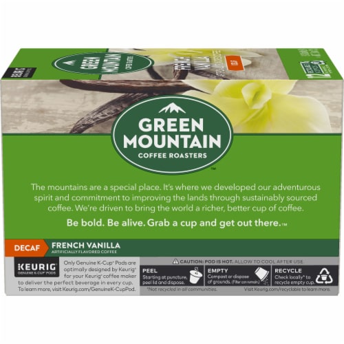 Green Mountain Coffee Roasters® Decaf French Vanilla K-Cup Coffee Pods Perspective: left