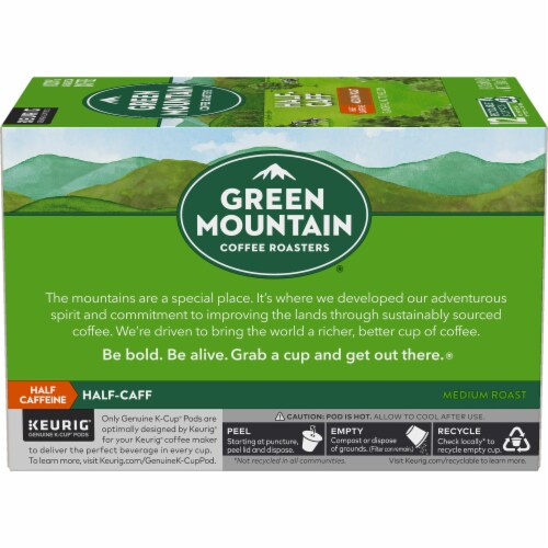 Green Mountain Coffee Roasters® Half-Caff Medium Roast K-Cup Coffee Pods Perspective: left