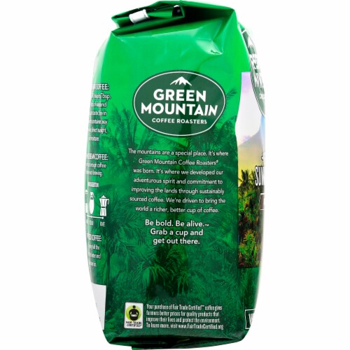 Green Mountain Coffee Roasters™ Organic Sumatran Reserve Dark Roast Whole Bean Coffee Perspective: left