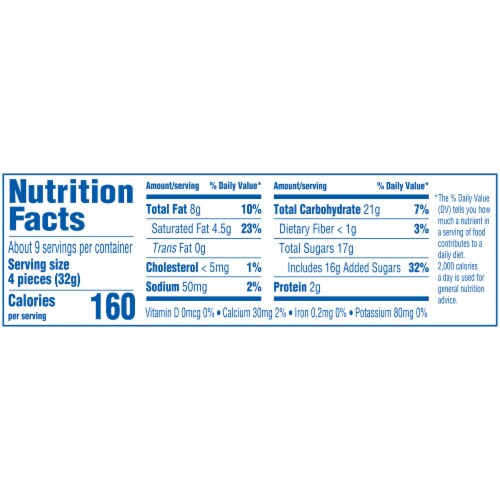Butterfinger® Holiday Milk Chocolate Jingles Candy Perspective: left