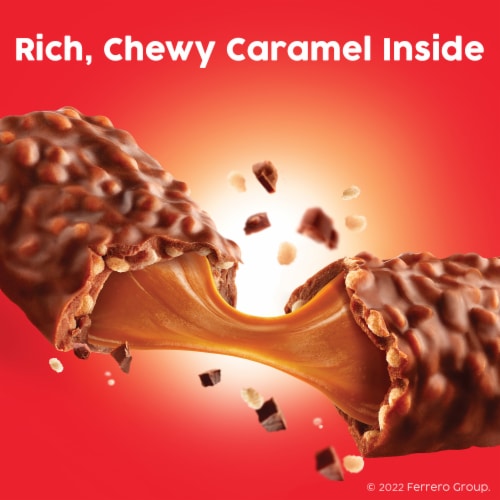 100 Grand Crispy Milk Chocolate with Caramel Fun Size Candy Bars Trick or Treat Candy Perspective: left