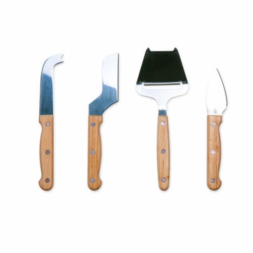 Circo Cheese Cutting Board & Tools Set, Rubberwood Perspective: left