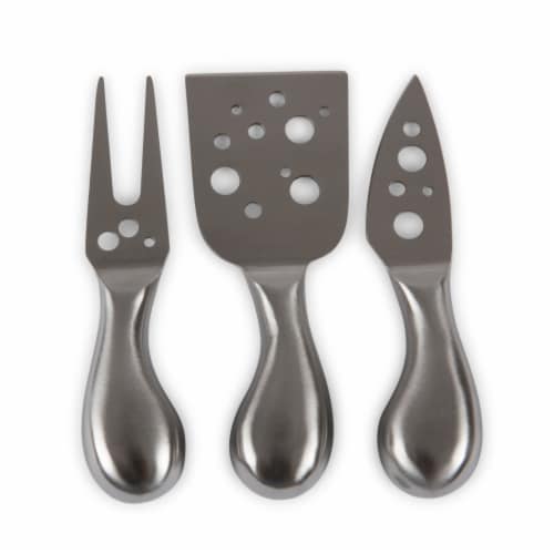 Swiss Cheese Cutting Board & Tools Set, Rubberwood Perspective: left