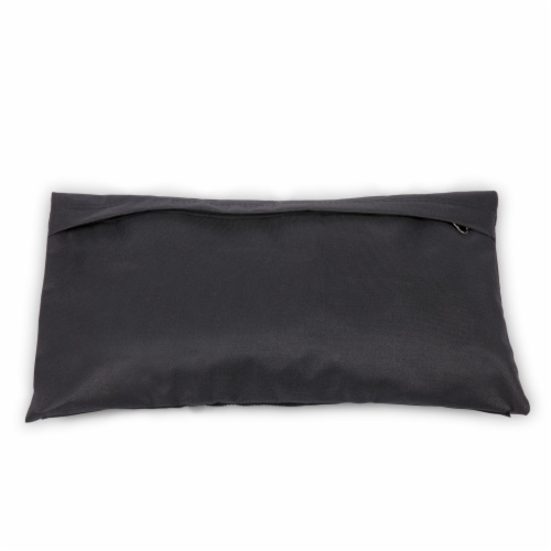 Reclining Camp Chair, Black with Gray Accents Perspective: left
