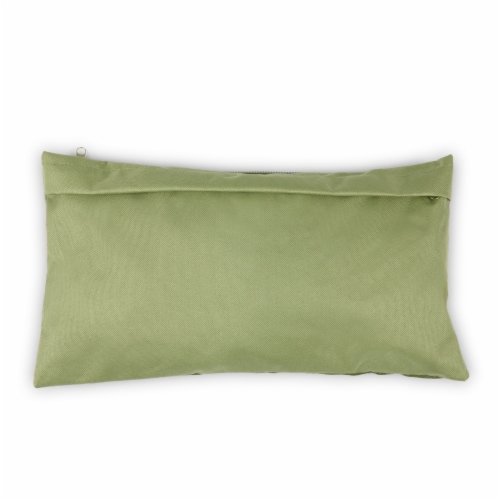Reclining Camp Chair, Sage Green with Gray Accents Perspective: left