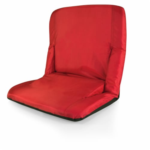 Ventura Portable Reclining Stadium Seat, Red Perspective: left