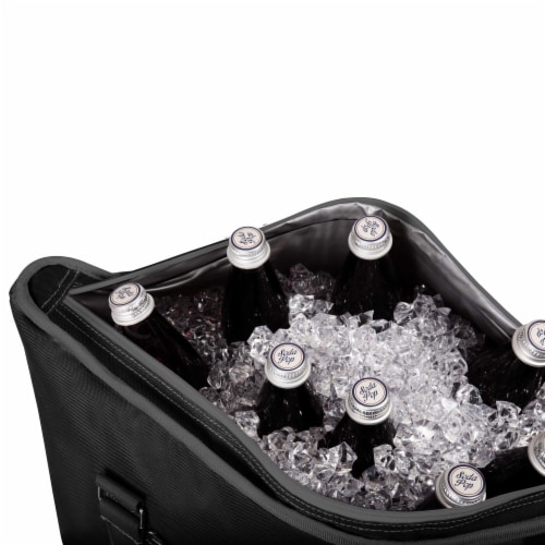 Tahoe XL Cooler Tote Bag, Black Perspective: left