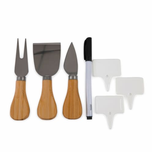 Concavo Cheese Cutting Board & Tools Set, Bamboo Perspective: left