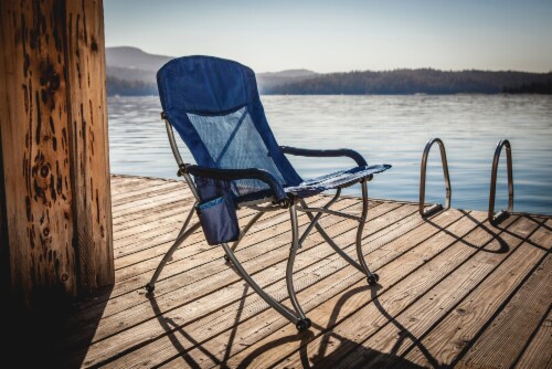 PT-XL Camp Chair, Navy Blue Perspective: left