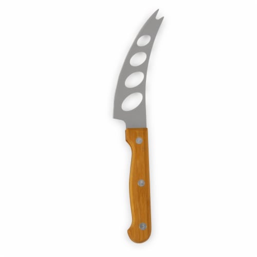Icon Glass Top Cutting Board & Knife Set, Rubberwood & Bamboo Perspective: left