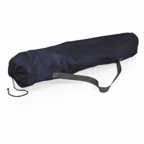 Campsite Camp Chair, Navy Blue with Gray Accents Perspective: left