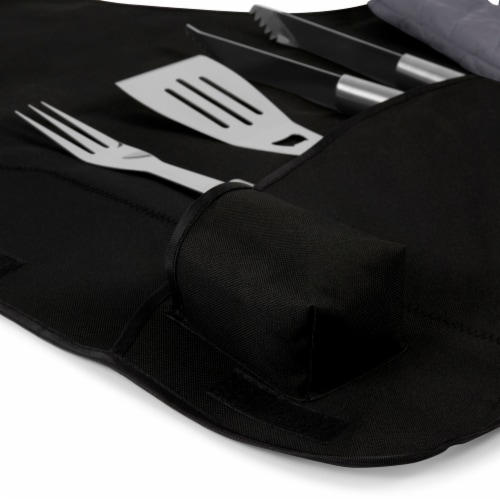Maryland Terrapins - BBQ Apron Tote Pro Grill Set Perspective: left