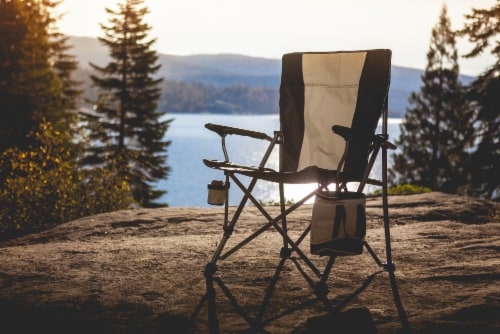 Folding chair with cooler attached clearance