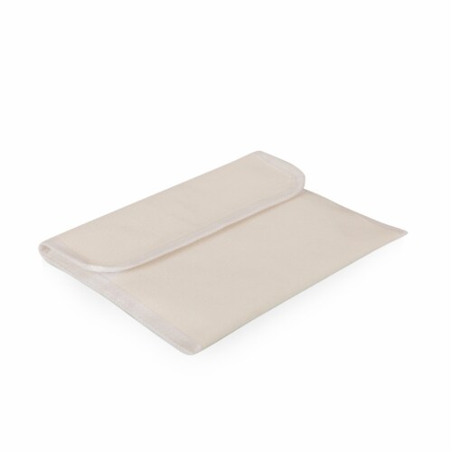 Promenade Picnic Basket, Beige Canvas Perspective: left