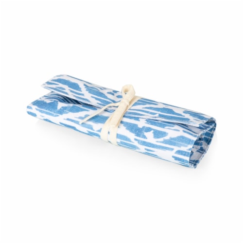 Promenade Picnic Basket, Moroccan Watercolor Pattern Perspective: left