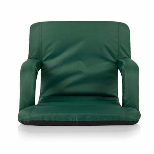 Ventura Portable Reclining Stadium Seat, Hunter Green Perspective: left