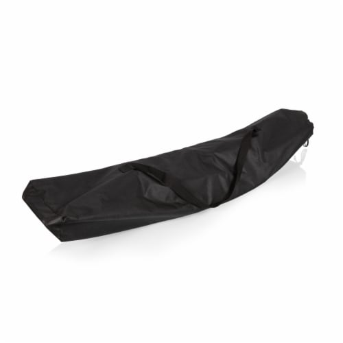 Outdoor Rocking Camp Chair, Black Perspective: left
