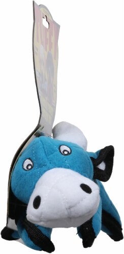 Tuffy® Junior Cow Dog Toy Perspective: left