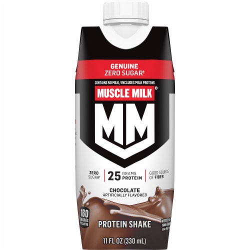Muscle Milk® Genuine Non-Dairy Chocolate Protein Shake Multipack Perspective: left