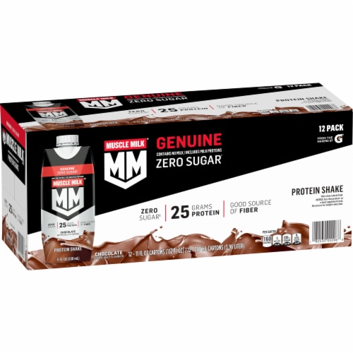 Muscle Milk Genuine Protein Shake Chocolate, 11 fl oz, 18-pack