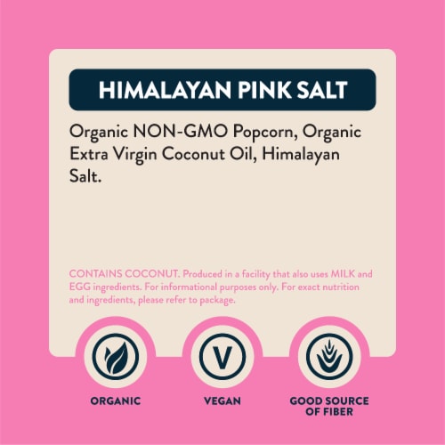 LesserEvil® Organic Himalayan Pink Popcorn Perspective: left