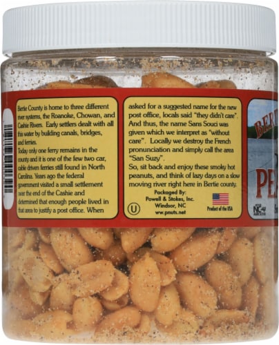 Bertie County Peanuts Smoky Sans Souci Peanuts Perspective: left