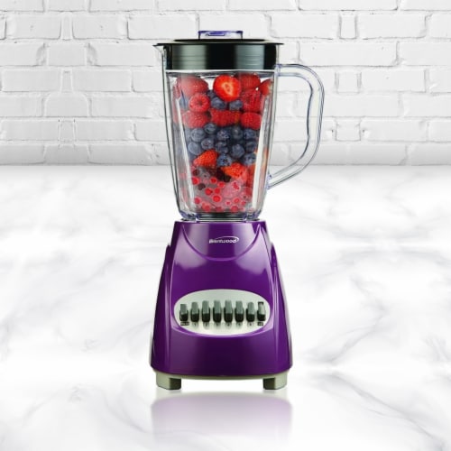 Brentwood® 12-Speed Blender - Purple Perspective: left