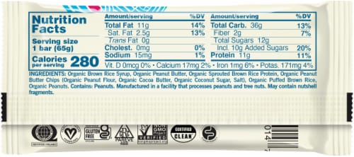 GoMacro® Peanut Butter Nutrition Bars® Perspective: left