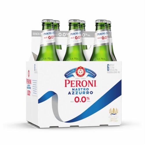 Peroni 0.0 Non Alcoholic Italian Import Beer Perspective: left