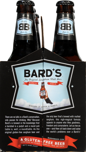 Bard's Tale Gold Dragon Sorghum Malt Beer Perspective: left