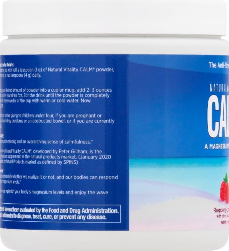 Natural Vitality Calm Raspberry Lemon Drink Mix Perspective: left
