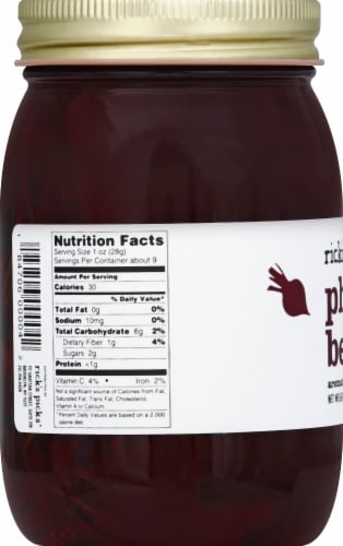 Rick's Picks Phat Beets Aromatic Pickled Beets Perspective: left