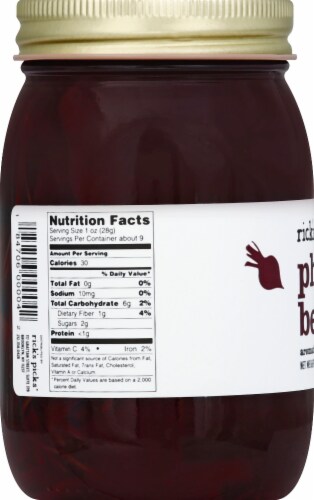 Rick's Picks Phat Beets Aromatic Pickled Beets Perspective: left